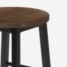 Table haute 140x40 + 2 tabourets industriels bois et métal Pinetown Choix