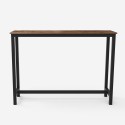 set 2 barstoelen met rugleuning en hoge industriële tafel ludlow Keuze