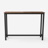 table haute 140x40 industrielle + 2 tabourets de bar oakwood Modèle