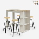 Set hoge tafel 120x60cm en 4 draaibare verstelbare krukken Redmond Verkoop