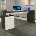 Bureau moderne 3 tiroirs 160x60x75cm New Selina Basic Réductions