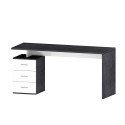 Bureau moderne 3 tiroirs 160x60x75cm New Selina Basic 