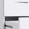Bureau d'angle avec 3 tiroirs et plateau surélevé New Selina A-S Plus 