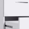 Bureau d'angle avec 3 tiroirs et plateau surélevé New Selina A-S Plus 