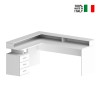 Bureau d'angle avec 3 tiroirs et plateau surélevé New Selina A-S Plus Choix