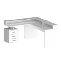 Bureau d'angle avec 3 tiroirs et plateau surélevé New Selina A-S Plus 