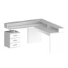 Bureau d'angle avec 3 tiroirs et plateau surélevé New Selina A-S Plus 