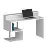 Bureau moderne élégant avec surélévation 140x60x92.5cm Esse 2 Plus 