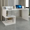 Bureau moderne élégant avec surélévation 140x60x92.5cm Esse 2 Plus 