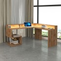 Moderne hoekbureau voor thuis en kantoor met opzetstuk Esse 2 A Plus 