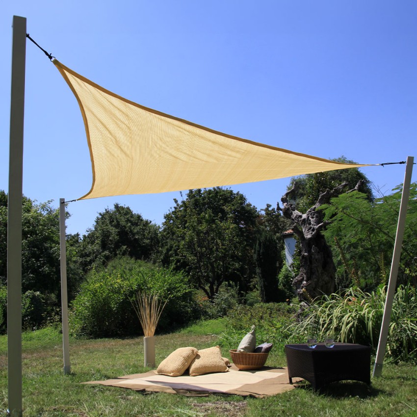 Driehoekige zonnezeil luifel voor buiten tuin Kurt Aanbieding Driehoekige zonnezeil luifel voor buiten tuin Kurt Aanbieding