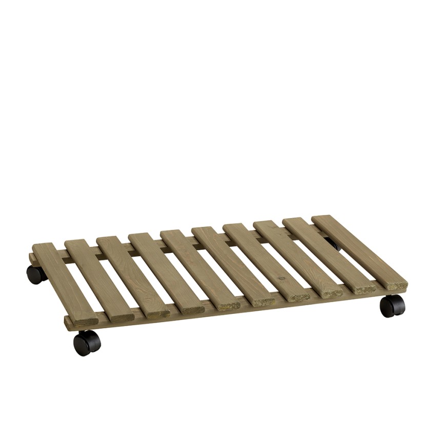 Houten plantenroller met wielen 70x40cm Videl R Aanbieding Houten plantenroller met wielen 70x40cm Videl R Aanbieding
