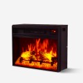 Cheminée électrique encastrable 61.5x20x45h effet flamme LED Malmö Promotion
