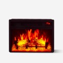 Cheminée électrique encastrable 61.5x20x45h effet flamme LED Malmö Vente