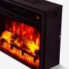 Cheminée électrique encastrable 61.5x20x45h effet flamme LED Malmö Offre