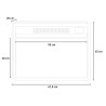 Cheminée électrique encastrable 61.5x20x45h effet flamme LED Malmö Remises
