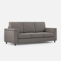 Driezitsbank stof hoes 208cm modern design woonkamer Marrak 180 