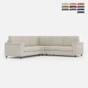 Canapé d'angle moderne 5 places en tissu 226x226cm Marrak 12AG Dimensions