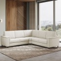Canapé d'angle moderne 5 places en tissu 226x226cm Marrak 12AG 