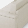 Canapé d'angle moderne 5 places en tissu 226x226cm Marrak 12AG 