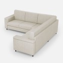 Canapé d'angle moderne 5 places en tissu 226x226cm Marrak 12AG 