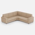 Canapé d'angle salon en tissu 246x246 cm avec péninsule Marrak 14AG 