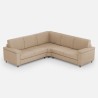 Moderne hoekbank in stof 5-zits 246x246cm Marrak 14AG 