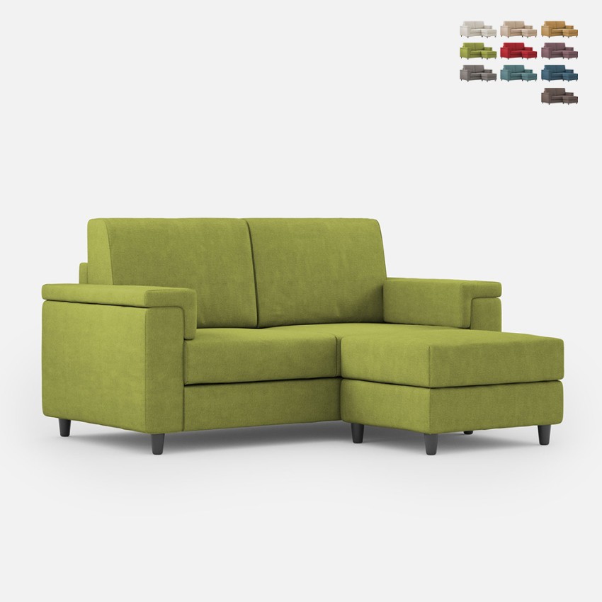 Canapé moderne 2 places en tissu 168cm avec pouf Marrak 140P Promotion Canapé moderne 2 places en tissu 168cm avec pouf Marrak 140P Promotion