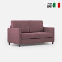 Canapé en tissu 2 places 158cm design moderne Karay 140 