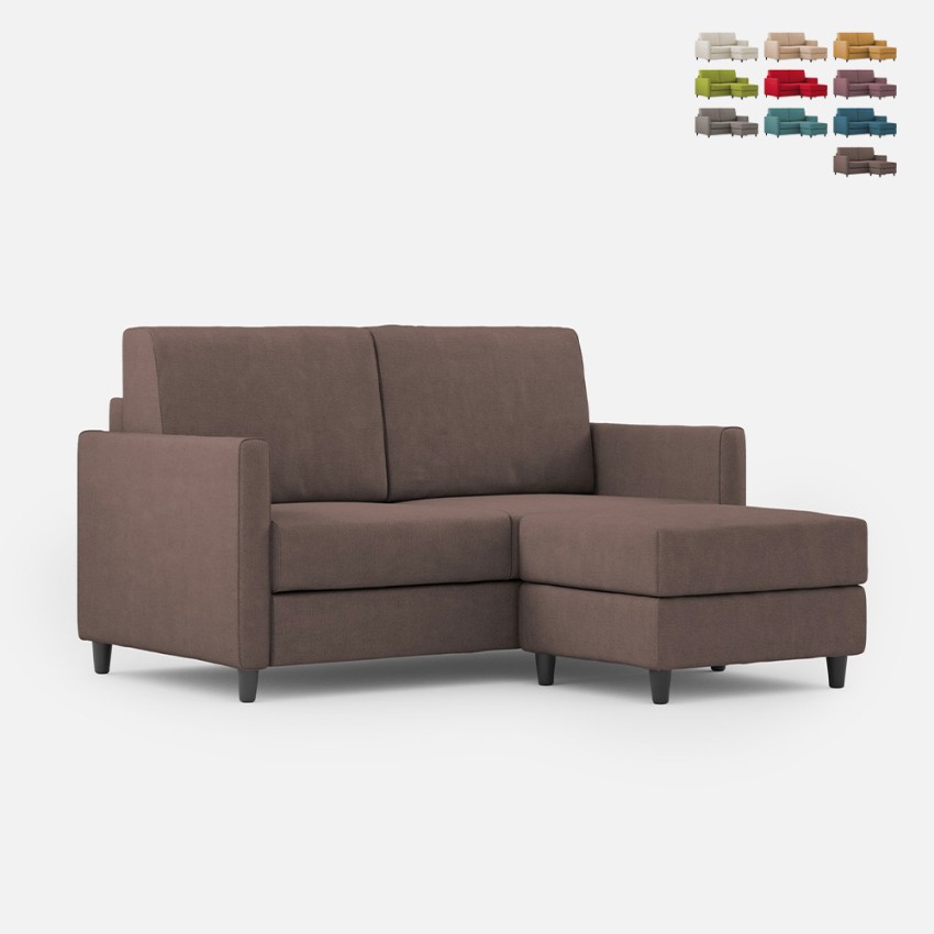 Canapé moderne en tissu 2 places 158 cm avec pouf repose-pieds Karay 140P Promotion Canapé moderne en tissu 2 places 158 cm avec pouf repose-pieds Karay 140P Promotion