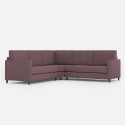 Moderne design hoekbank 5 zitplaatsen in stof 241x241cm Karay 14AG 