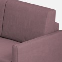 Canapé d'angle design moderne 5 places en tissu 241x241cm Karay 14AG 