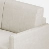 Moderne hoekbank 6-zits 281x221cm in stof Karay 18AG 