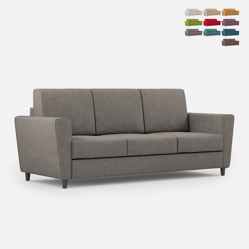Elegante moderne 3-zits bank in stof 212cm Yasel 180 Verkoop Elegante moderne 3-zits bank in stof 212cm Yasel 180 Verkoop