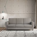 Canapé salon 3 places élégant moderne en tissu 212cm Yasel 180 