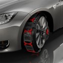 Universele sneeuwkettingen goedgekeurd voor niet-kettingbare auto's R13-24'' Modula Plastic Voorraad