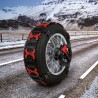 Universele sneeuwkettingen goedgekeurd voor niet-kettingbare auto's R13-24'' Modula Plastic Verkoop