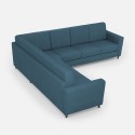 Moderne grote hoekbank in stof 7-zits 288x288cm Yasel 218AG 