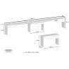 Uitschuifbare eetkamertafelbank 66-290cm Pratika B 
