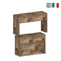 Set van 2 uitschuifbare banken 66-290cm voor eettafel Pratika A + B 