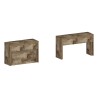 Set van 2 uitschuifbare banken 66-290cm voor eettafel Pratika A + B 