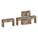 Set van 2 uitschuifbare banken 66-290cm voor eettafel Pratika A + B 