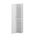 Armoire d'entrée à chaussures blanc brillant 1 porte 45x35x191h Dory Offre