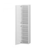 Armoire d'entrée à chaussures blanc brillant 1 porte 45x35x191h Dory Offre