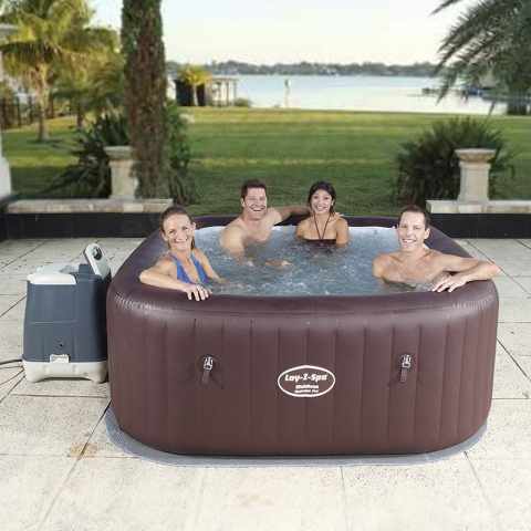 SPA Gonflable avec Jets Hydromassage Deluxe Series Bestway 54173 Lay-Z Maldive