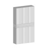 Grote moderne schoenenkast 114x34x200 cm, 6 deuren, 10 planken, model Dettey 