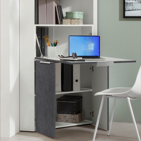 Opvouwbaar ruimtebesparend hoekbureau Layla II 90x56cm Aanbieding