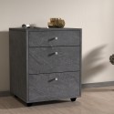 Chiffonnier bas à roulettes 3 tiroirs 47x45x61 bureau Paul Offre
