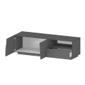 Meuble TV salon design moderne 2 portes 1 tiroir 150x44x46cm Trevis Caractéristiques