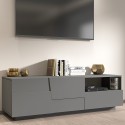 Moderne design televisiemeubel woonkamer 2 deuren 1 lade 150x44x46cm Trevis Korting